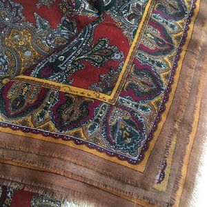 Excellent OSCAR DE LA RENTA Wool Scarf 34 x 34